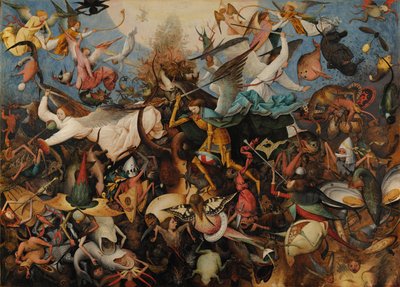 A queda dos anjos rebeldes, 1562 de Pieter Bruegel the Elder
